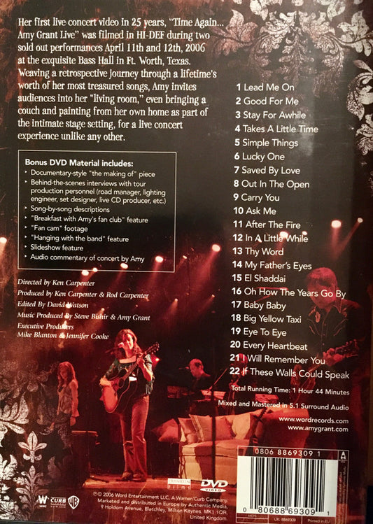 Amy Grant : Time Again...Live (DVD-V, NTSC)