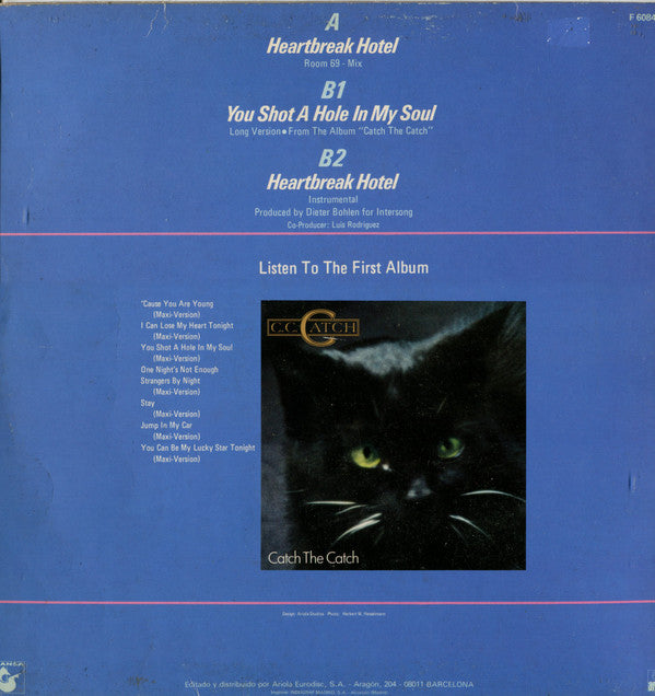 C.C. Catch : Heartbreak Hotel ·Room 69 - Mix· (12", Maxi)