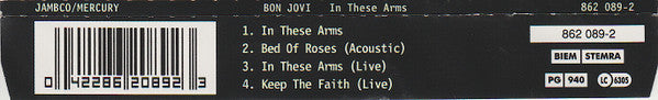 Bon Jovi : In These Arms (CD, Single)