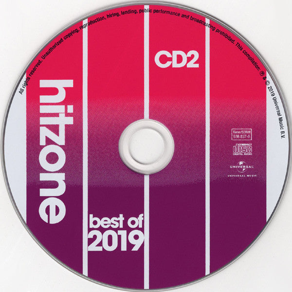 Various : 538 - Hitzone - Best Of 2019 (2xCD, Comp)