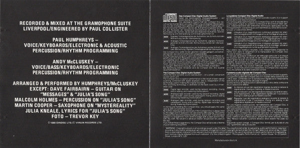 Orchestral Manoeuvres In The Dark : Orchestral Manoeuvres In The Dark (CD, Album, RE, RP)