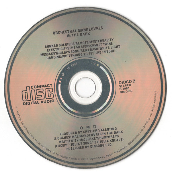 Orchestral Manoeuvres In The Dark : Orchestral Manoeuvres In The Dark (CD, Album, RE, RP)