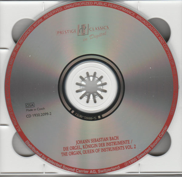 Johann Sebastian Bach : Die Orgel, Königin Der Instrumente / The Organ, Queen Of Instruments (2xCD, Comp)
