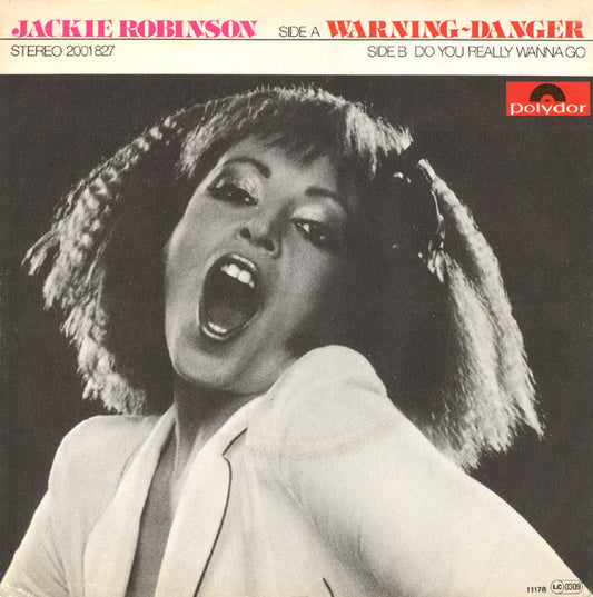 Jackie Robinson : Warning - Danger (7", Single)