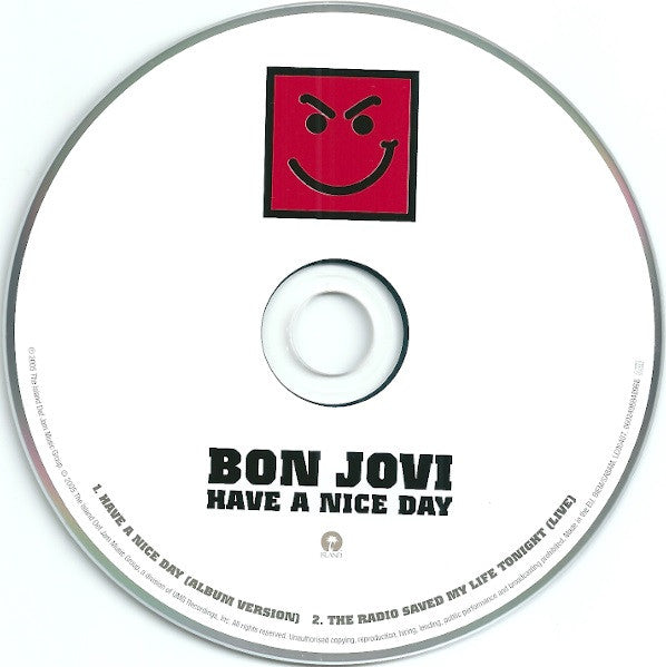 Bon Jovi : Have A Nice Day (CD, Single)