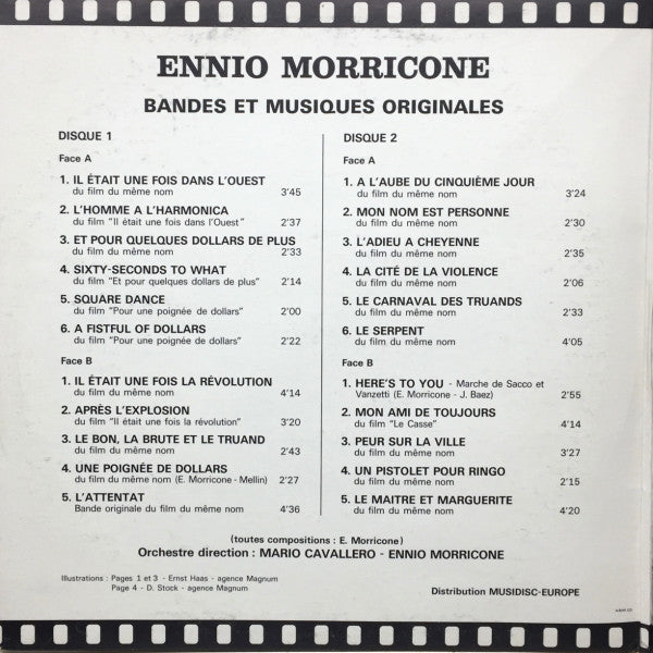 Ennio Morricone : Bandes Et Musiques Originales (2xLP, Comp, Gat)