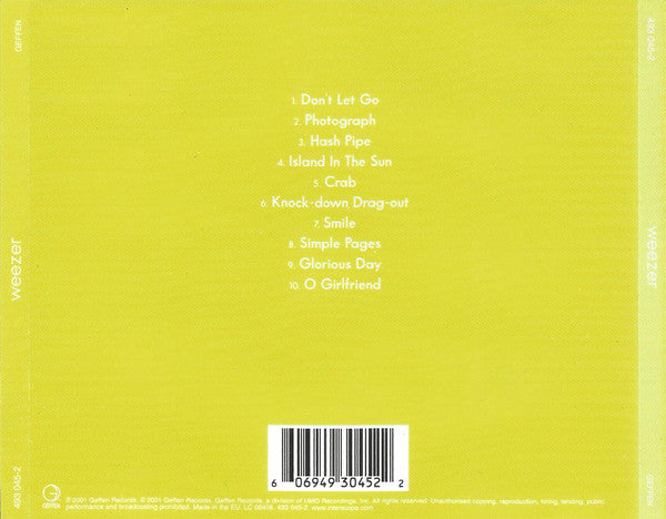 Weezer : Weezer (CD, Album)