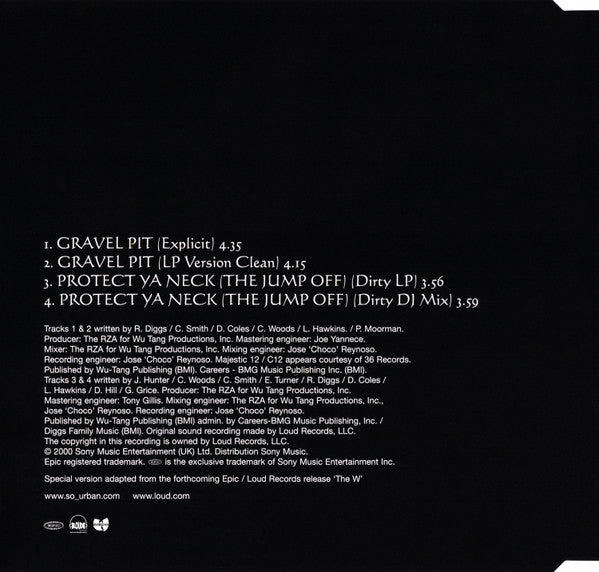 Wu-Tang Clan : Gravel Pit (CD, Maxi)