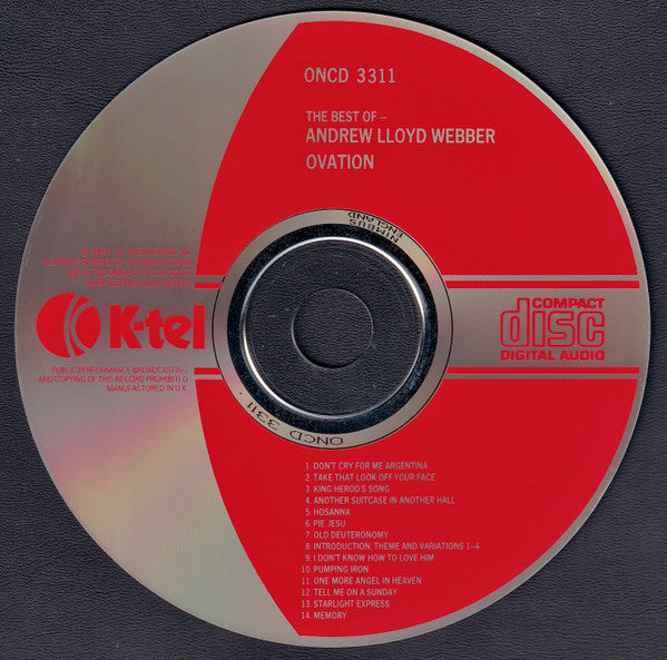 Andrew Lloyd Webber : Ovation - The Best Of Andrew Lloyd Webber (CD, Comp)