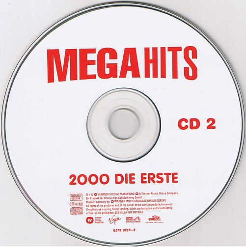 Various : Megahits 2000 Die Erste (2xCD, Comp)