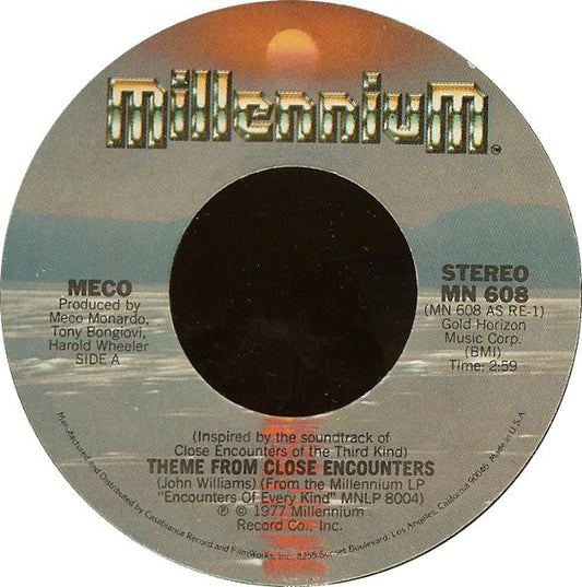Meco Monardo : Theme From Close Encounters (7", Single, Styrene)