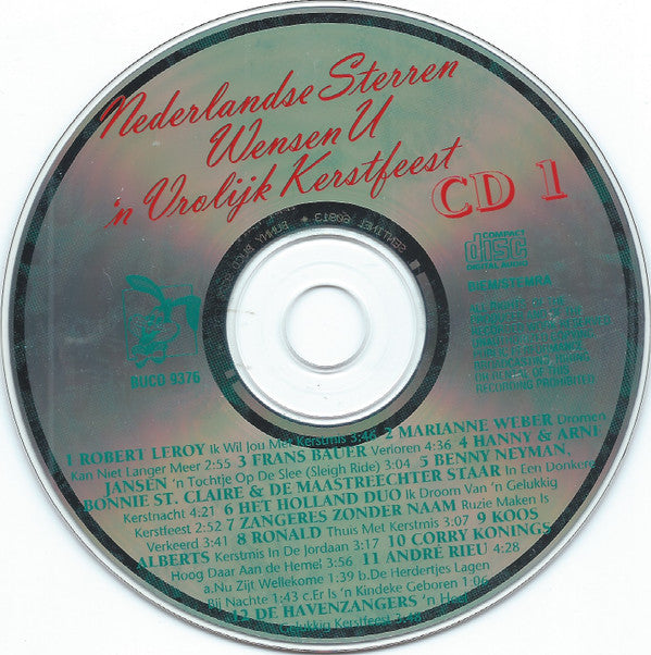 Various : Nederlandse Sterren Wensen U 'n Vrolijk Kerstfeest (2xCD, Comp)