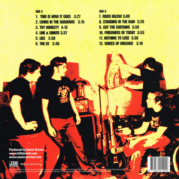 Billy Talent : Billy Talent (LP, Album, Num, RE, Tra)