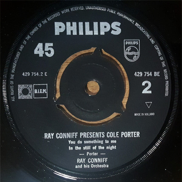 Ray Conniff And His Orchestra & Chorus : Blowing Kisses At Broadway - Ray Conniff Presents Cole Porter (7", EP)