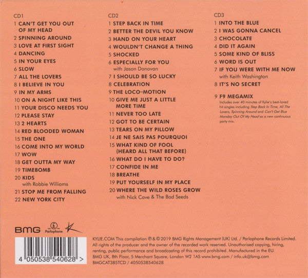 Kylie* : Step Back In Time (The Definitive Collection) (2xCD, Comp, RE + CD, Comp, P/Mixed + S/Edition)