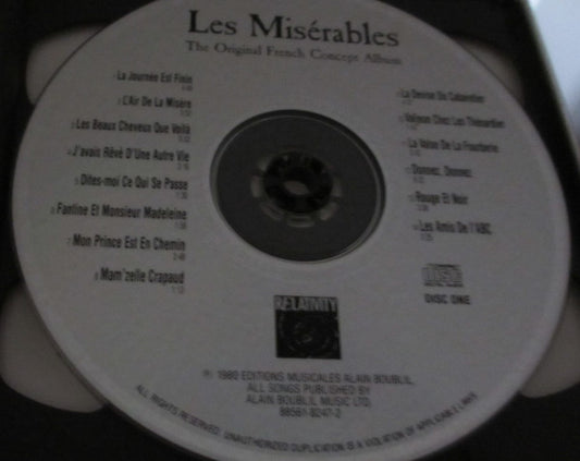 Claude-Michel Schönberg / Alain Boublil : Les Misérables (The Original French Concept Album) (2xCD, Album, RE)