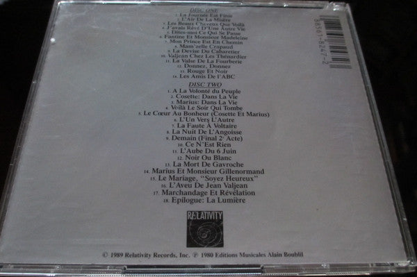 Claude-Michel Schönberg / Alain Boublil : Les Misérables (The Original French Concept Album) (2xCD, Album, RE)