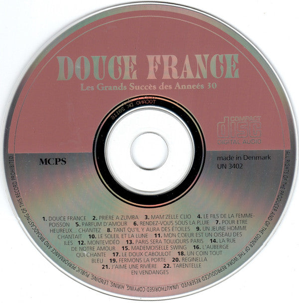 Various : Douce France (Les Grands Succes Des Anneés 30) (CD, Comp)
