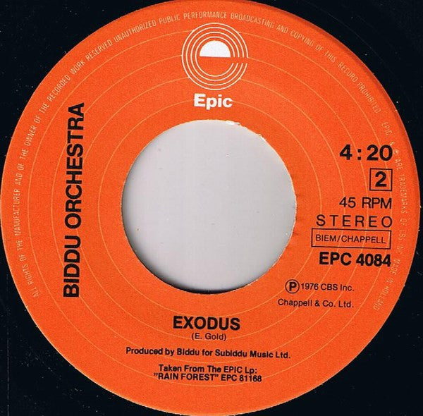 Biddu Orchestra : Rain Forest (7")