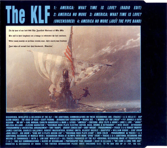 The KLF : America: What Time Is Love? (CD, Maxi)