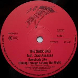 The Back Bag Featuring Ziad Assassa : Everybody Like...(Riding Through A Funky Hot Night) (12", Maxi)