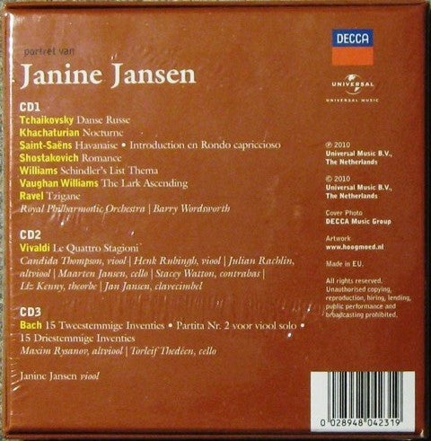 Janine Jansen : Portret Van Janine Jansen (3xCD, Comp + Box)