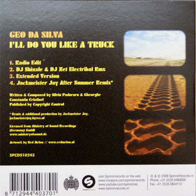 Geo Da Silva : I'll Do You Like A Truck (CD, Single)