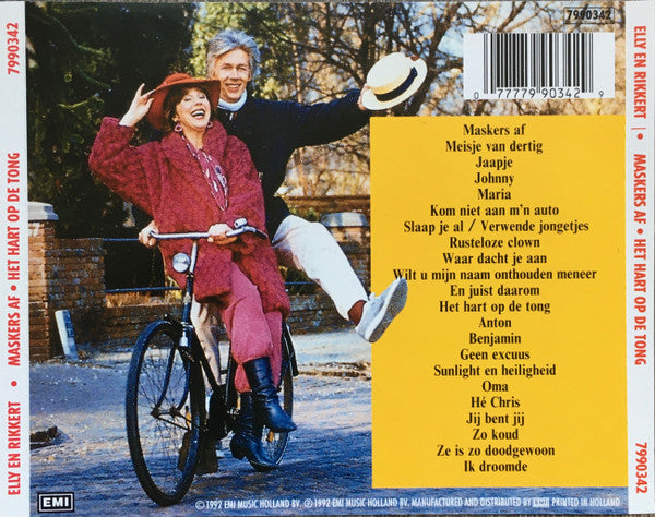 Elly & Rikkert : Maskers Af • Hart Op De Tong (CD, Comp)