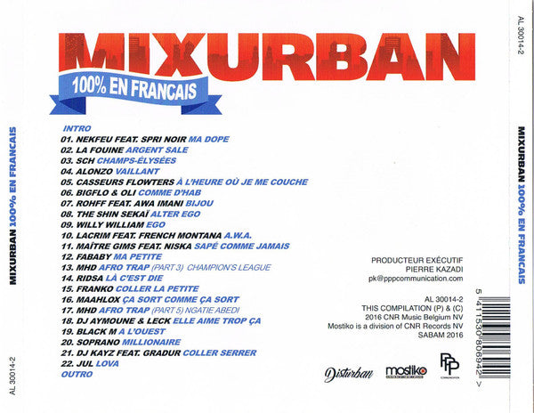 Various : Mixurban 100% En Français (CD, Comp)