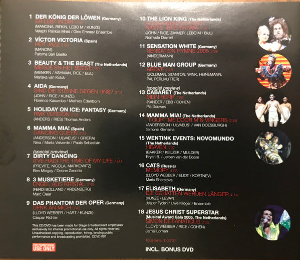 Various : Stage Entertainment Presents Part 7 (CD, Promo + DVD, Promo)