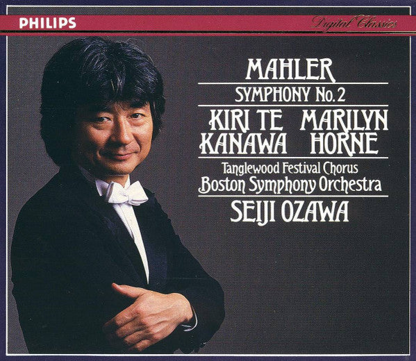 Gustav Mahler - Kiri Te Kanawa, Marilyn Horne, Tanglewood Festival Chorus, Boston Symphony Orchestra, Seiji Ozawa : Symphony No. 2 (2xCD, Album + Box, Sli)