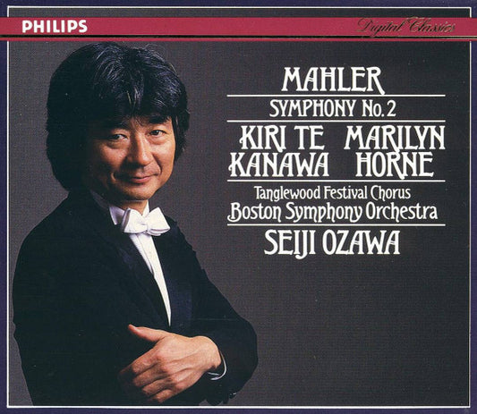 Gustav Mahler - Kiri Te Kanawa, Marilyn Horne, Tanglewood Festival Chorus, Boston Symphony Orchestra, Seiji Ozawa : Symphony No. 2 (2xCD, Album + Box, Sli)