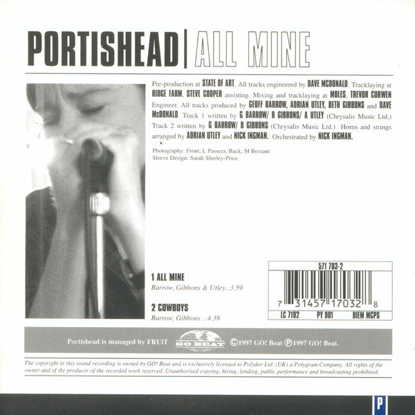 Portishead : All Mine (CD, Single)
