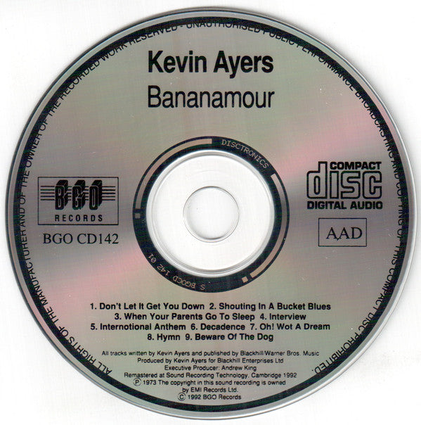 Kevin Ayers : Bananamour (CD, Album, RE, RM)