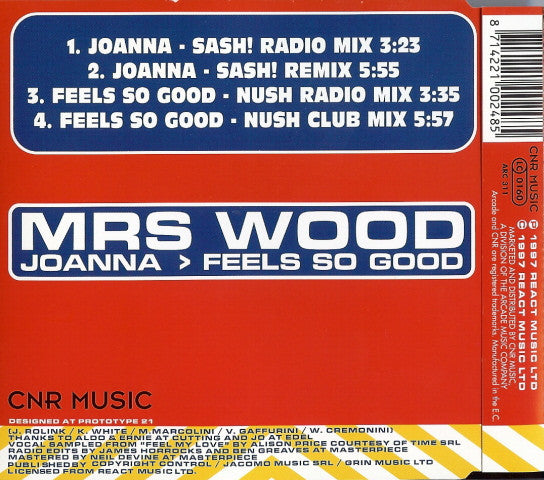 Mrs. Wood : Joanna > Feels So Good (CD, Maxi)