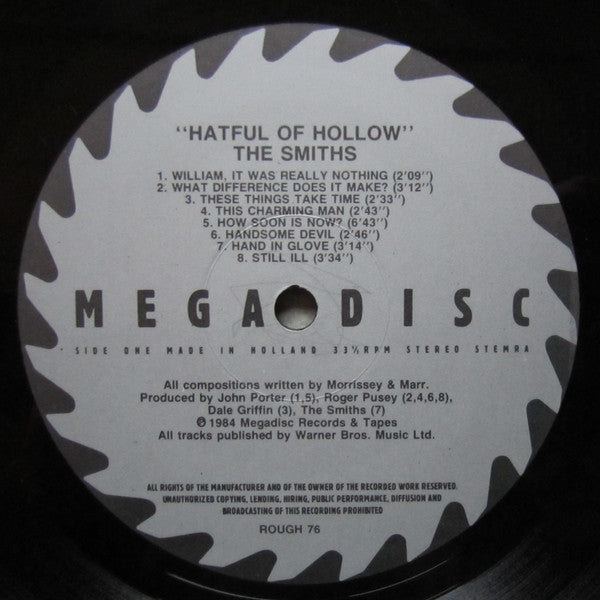 The Smiths : Hatful Of Hollow (LP, Comp, Lab)
