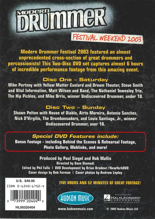 Various : Modern Drummer Festival Weekend 2003 (2xDVD-V, NTSC)
