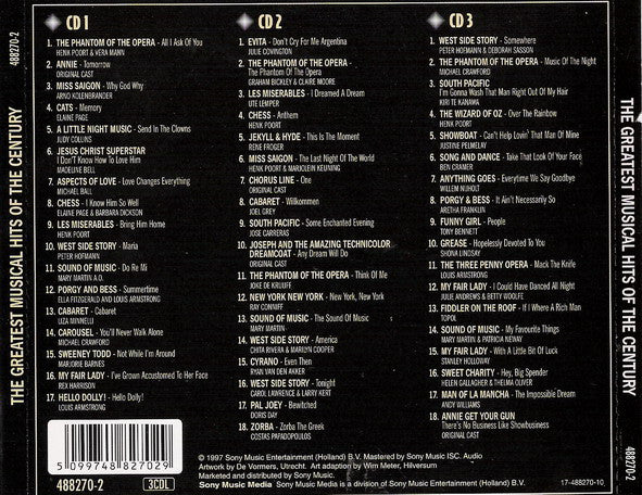 Various : The Greatest Musical Hits Of The Century (3xCD, Comp)