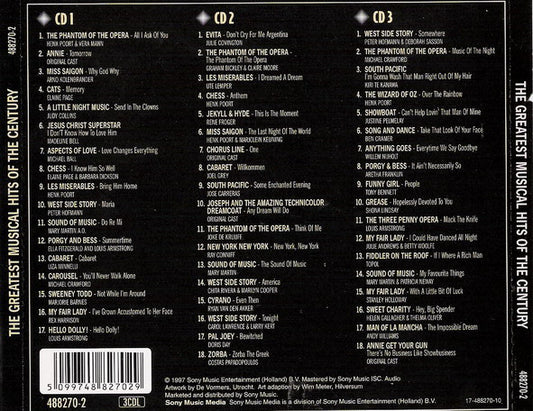 Various : The Greatest Musical Hits Of The Century (3xCD, Comp)
