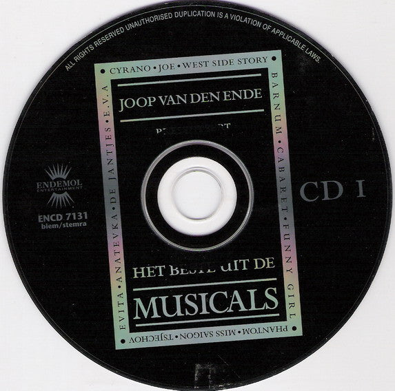 Various : Joop Van Den Ende Presenteert Het Beste Uit De Musicals (2xCD, Comp)
