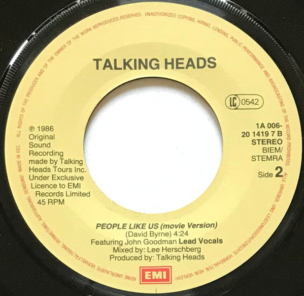 Talking Heads : Wild Wild Life (7", Single)