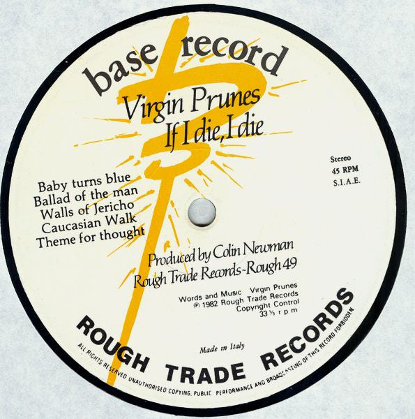 Virgin Prunes : ...If I Die, I Die (LP, Album)