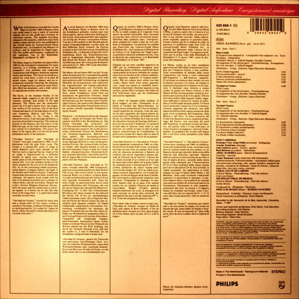 Ariel Ramirez - José Carreras : Misa Criolla • Navidad Nuestra (LP, Album)