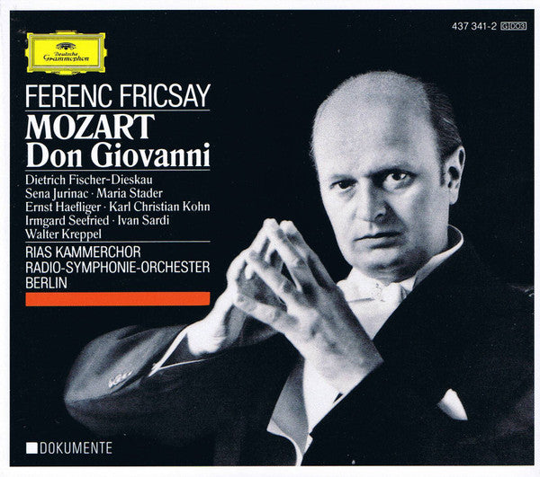 Wolfgang Amadeus Mozart – Dietrich Fischer-Dieskau · Sena Jurinac · Maria Stader · Ernst Haefliger · Karl Kohn · Irmgard Seefried · Ivan Sardi · Walter Kreppel · RIAS-Kammerchor · Radio-Symphonie-Orchester Berlin · Ferenc Fricsay : Don Giovanni (3xCD + Box, RE)