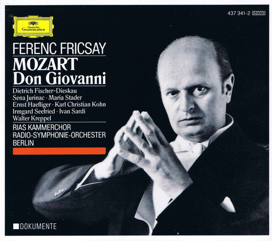 Wolfgang Amadeus Mozart – Dietrich Fischer-Dieskau · Sena Jurinac · Maria Stader · Ernst Haefliger · Karl Kohn · Irmgard Seefried · Ivan Sardi · Walter Kreppel · RIAS-Kammerchor · Radio-Symphonie-Orchester Berlin · Ferenc Fricsay : Don Giovanni (3xCD + Box, RE)