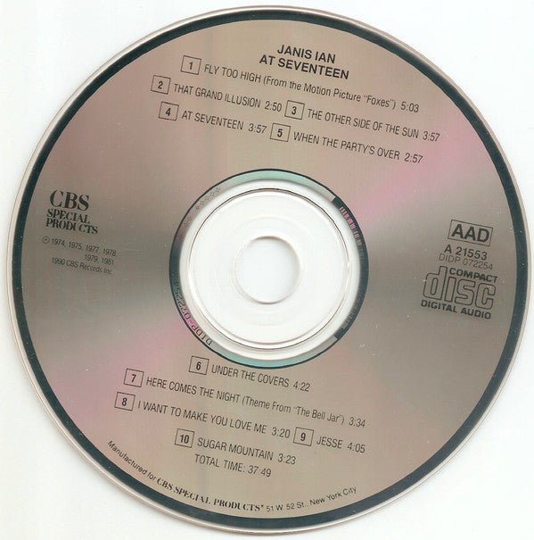 Janis Ian : At Seventeen (CD, Comp)