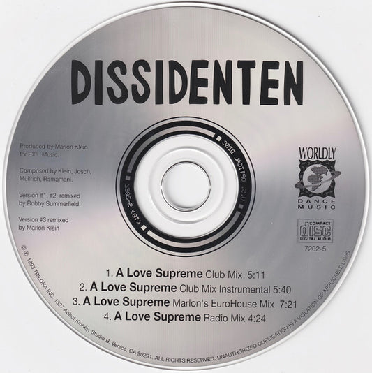 Dissidenten : Love Supreme (CD, Maxi)