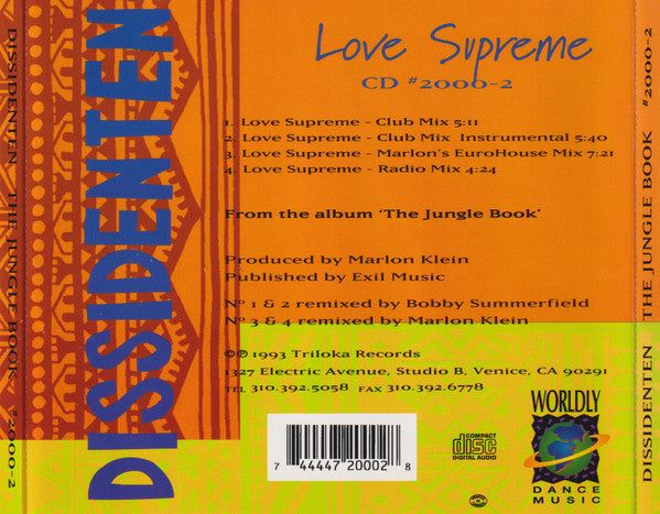 Dissidenten : Love Supreme (CD, Maxi)