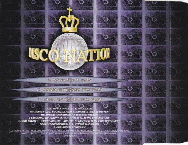 Disco Nation : Boom Da' Sound (CD, Maxi)
