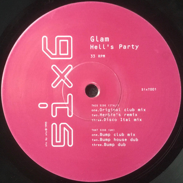 Glam : Hell's Party (12")